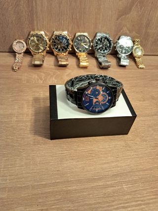Reloj Negro Geneva Elegante 