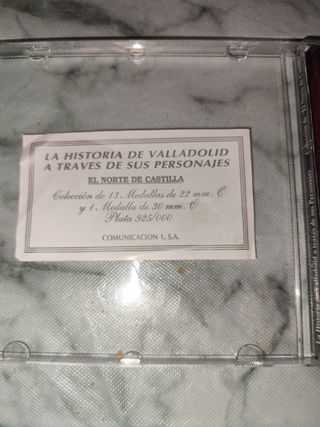 Colección Monedas Historia Valladolid Plata 925