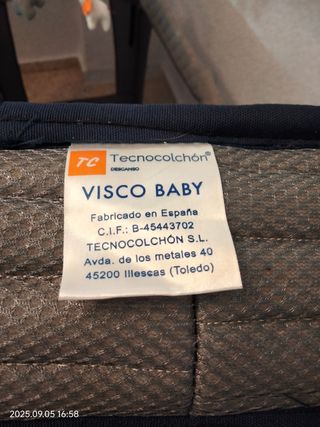 Cuna de viaje con colchón