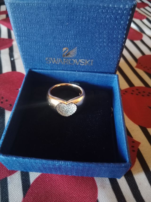 Anello Swarovski cuore con cristalli