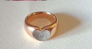 Anello Swarovski cuore con cristalli
