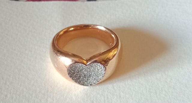 Anello Swarovski cuore con cristalli