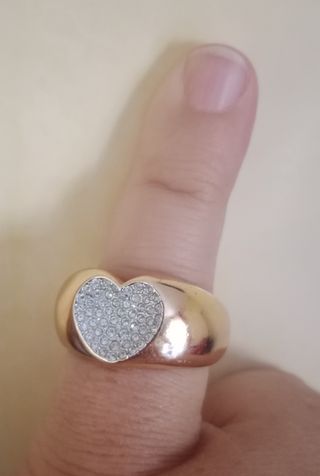 Anello Swarovski cuore con cristalli