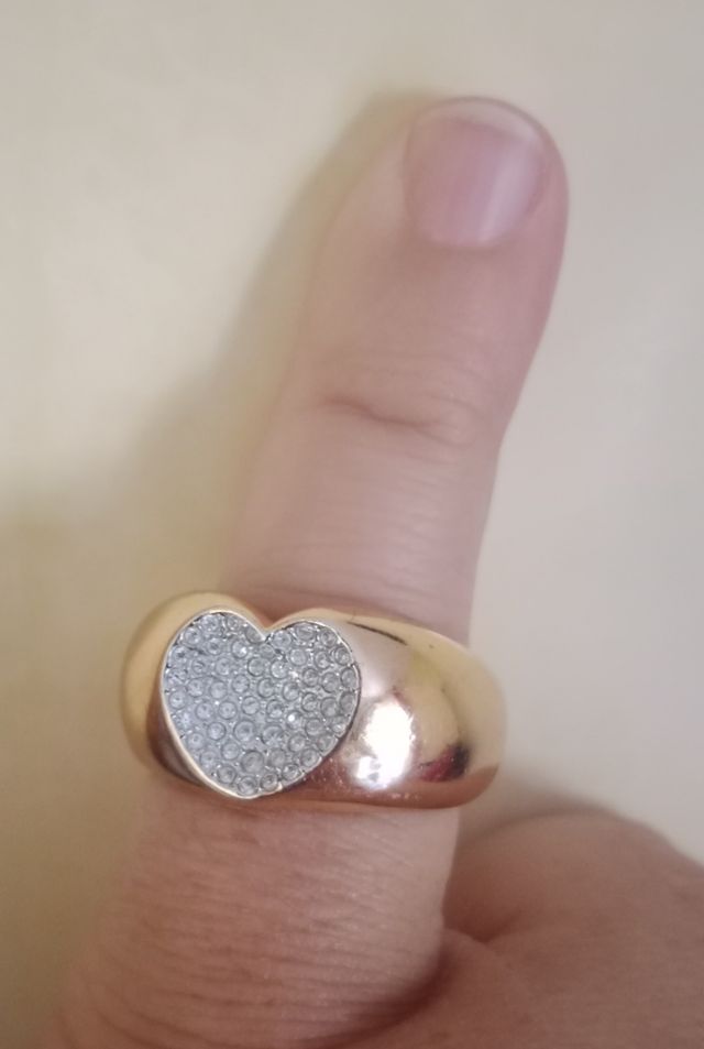 Anello Swarovski cuore con cristalli