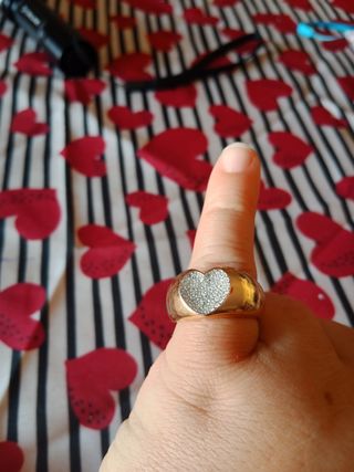 Anello Swarovski cuore con cristalli