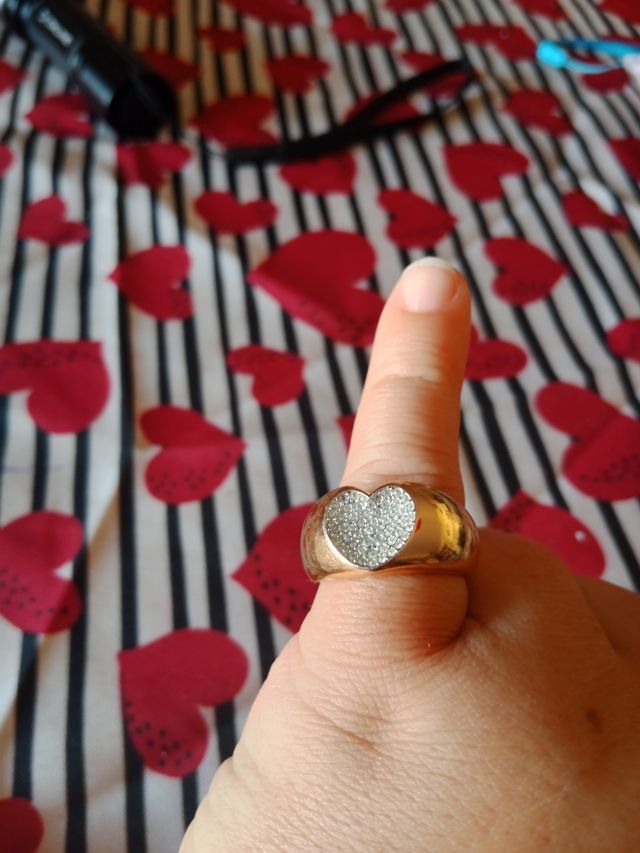 Anello Swarovski cuore con cristalli