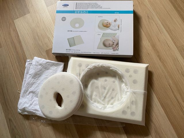 Cojín preventivo plagiocefalia viscoelástico bebé