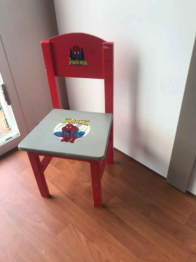 Silla infantil madera Spiderman