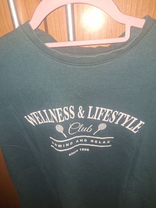 Camiseta verde Wellness & Lifestyle Club