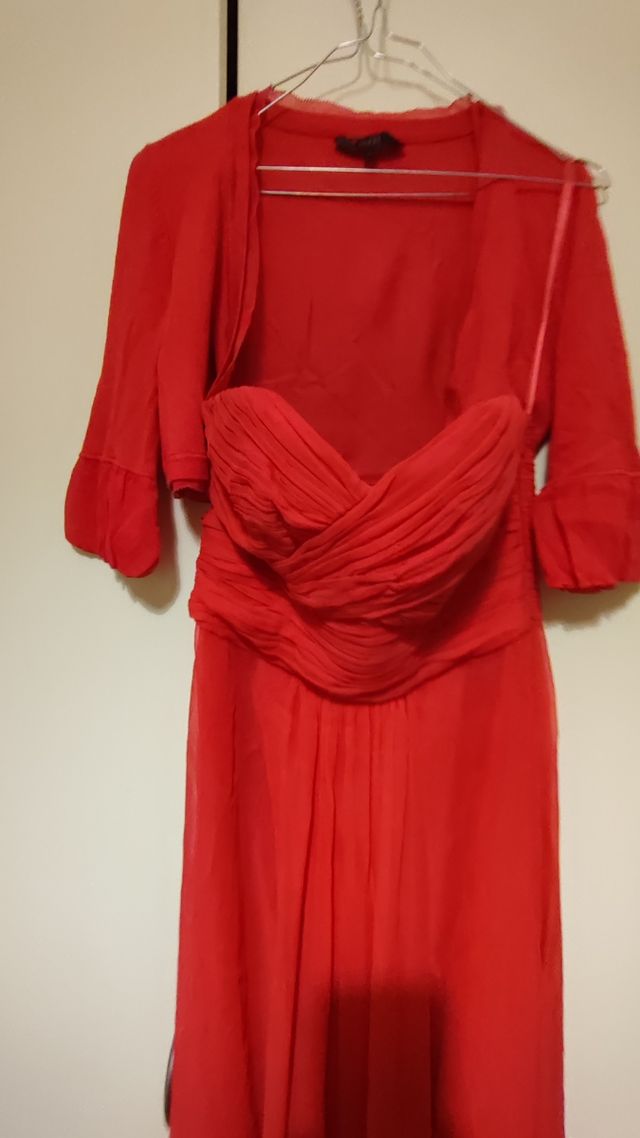 Abito da cerimonia rosso taglia M