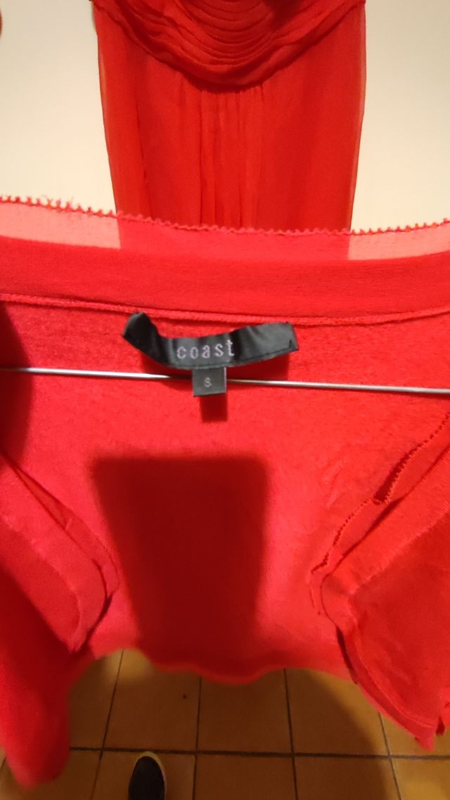 Abito da cerimonia rosso taglia M