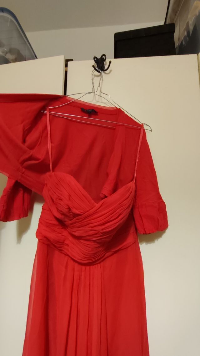 Abito da cerimonia rosso taglia M