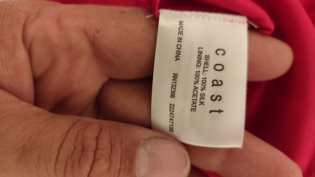 Abito da cerimonia rosso taglia M