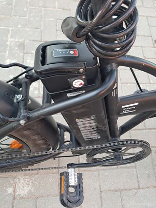 Bicicleta Eléctrica Plegable Wayscral Negra 