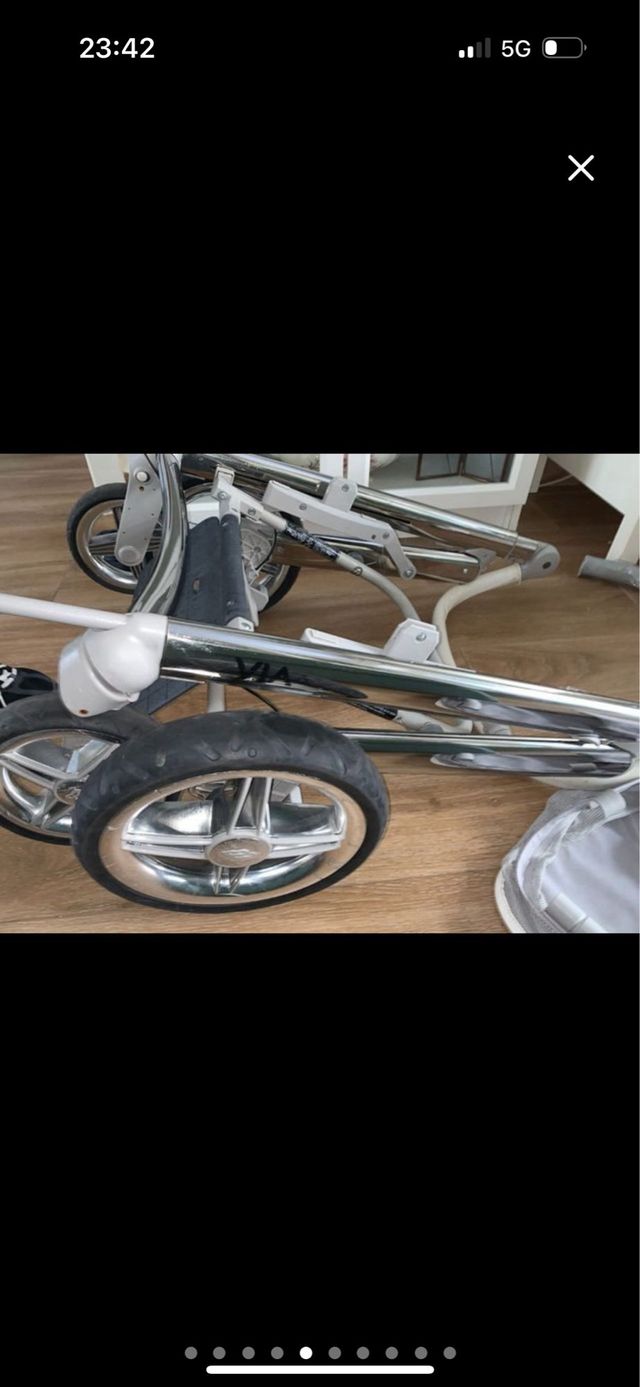 Carro Bebecar Via, capota/silla,dos manillarybolso