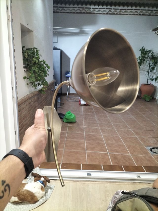 Aplique de pared vintage metal