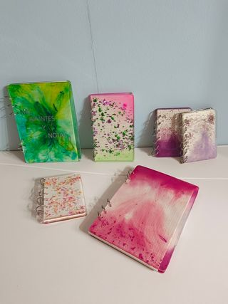 Libretas de resina hechas a mano