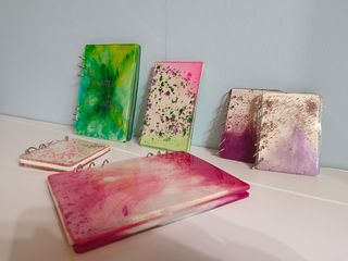 Libretas de resina hechas a mano