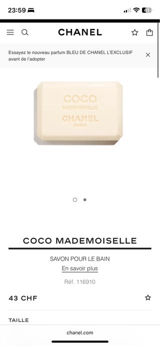 Jabón de manos Chanel Coco Mademoiselle 150g