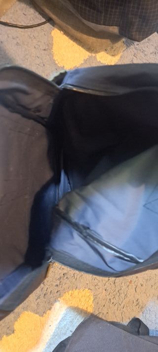 Mochila profesional azul y verde oliva