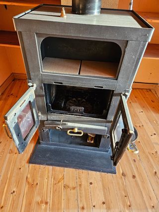 Estufa de leña de hierro fundido precio a convenir