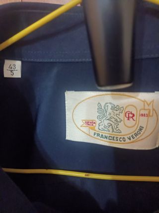 Camisa FRANCESCO VERONI azul talla 43/5