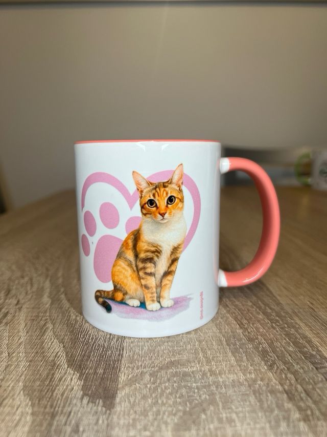 Taza personalizada con diseño de perro y nombre