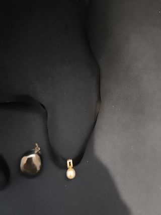 Conjunto de 2 collares con colgante. Hematite 