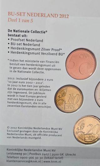 Monedas Países Bajos 2012