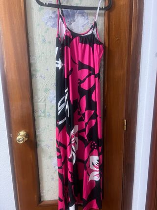 Vestido largo estampado floral