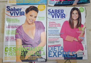 Lote de 11 revistas de Saber vivir y Vive