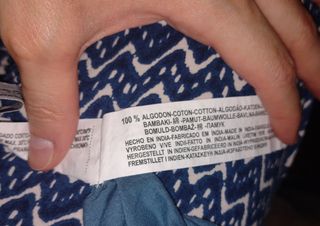 Blusa Bershka escotada azul