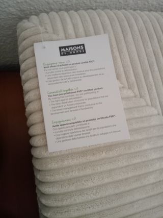 Sofá modular 3 bloques beige, POR TRASLADO