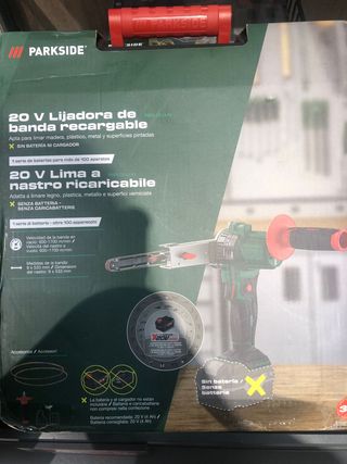 Parkside Lixadora de banda 20v