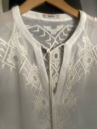 Camisa Bershka Blanca Talla S