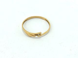 anillo oro 18k con piedra con circonita