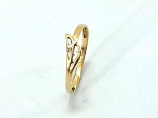 anillo oro 18k con piedra con circonita