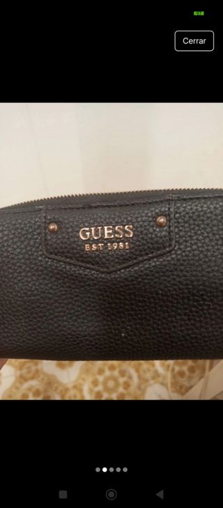 Cartera Guess Mujer Negra. Usada pero en buen esta