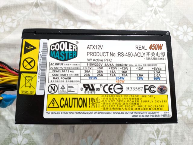 Fuente Alimentación Cooler Master RS-450-ACLY 450W
