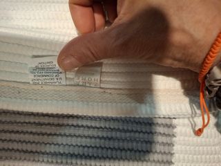 Alfombra Zara Home Gris y Blanca