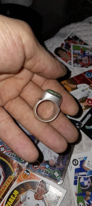 Anillo Plata 925 Hombre Turquesa. 