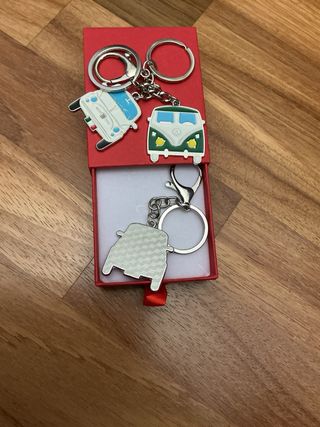 3 Portachiavi Auto Smaltati Retrò