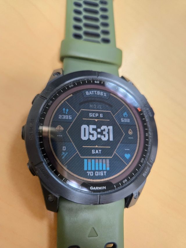 Garmin fenix 7x Solar Negro/Verde