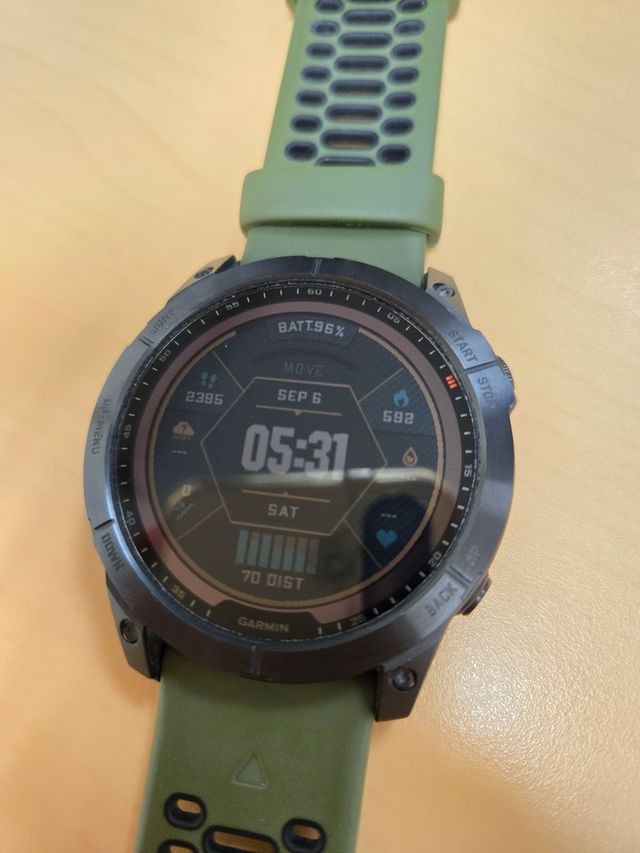 Garmin fenix 7x Solar Negro/Verde