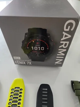 Garmin fenix 7x Solar Negro/Verde