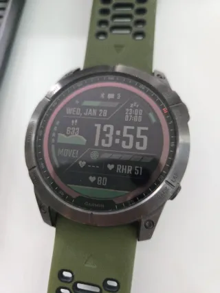 Garmin fenix 7x Solar Negro/Verde