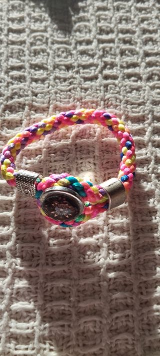 Lote Pulsera Multicolor con Cierre Plateado