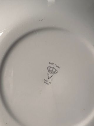 Lote de 6 platos Porzelanit vintage