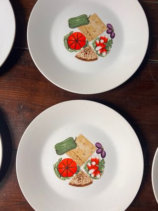 Lote de 6 platos Porzelanit vintage