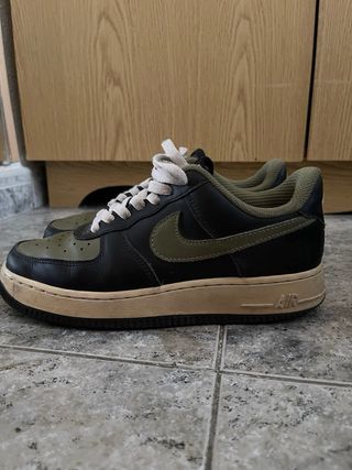 Zapatillas Nike Air Force 1 Negras y Verdes